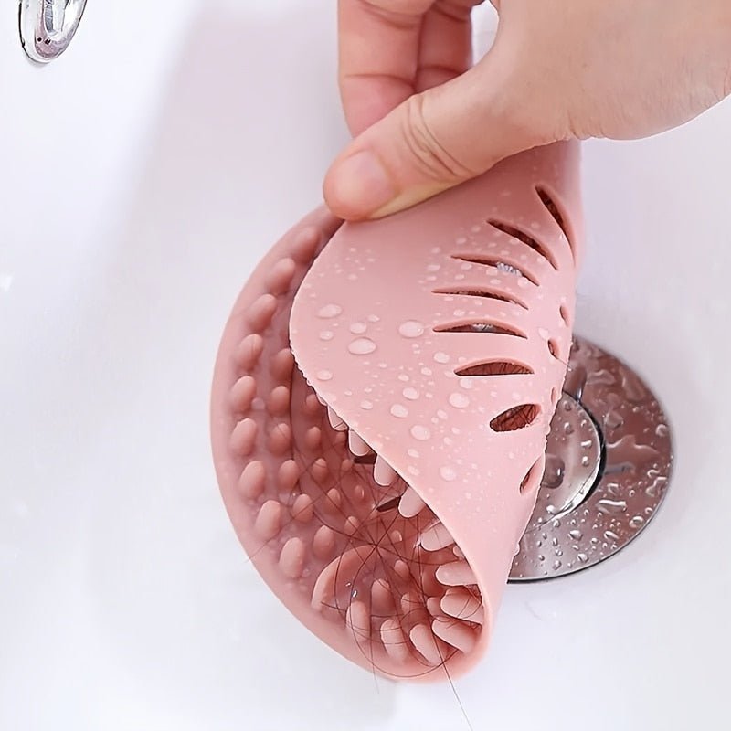 Bathroom Silicone Drain Cover Hair Strainer - beunik