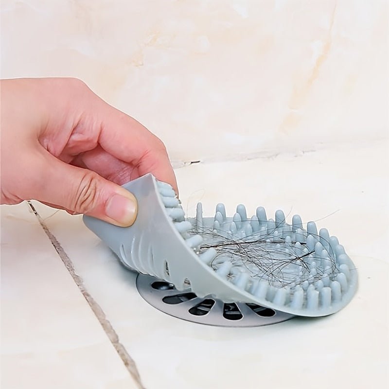 Bathroom Silicone Drain Cover Hair Strainer - beunik