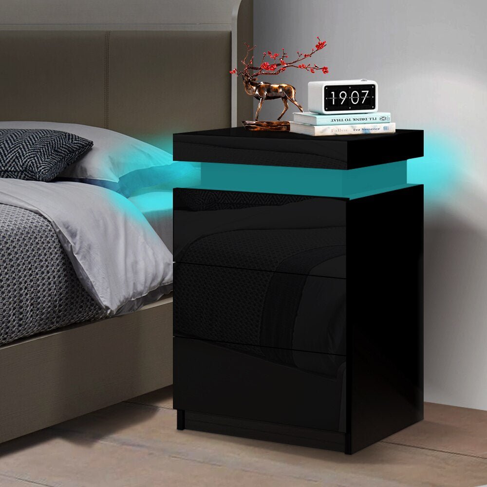 Bedside Table LED Nightstand - beunik