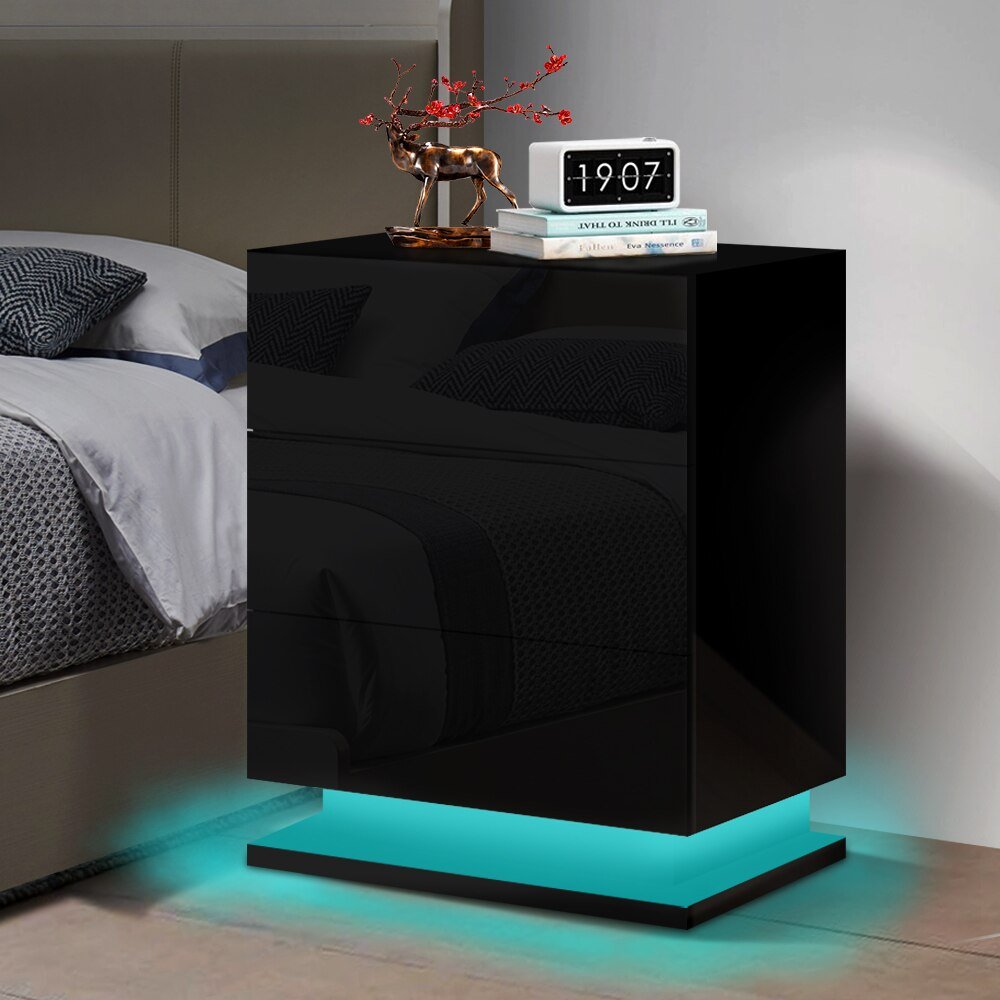 Bedside Table LED Nightstand - beunik