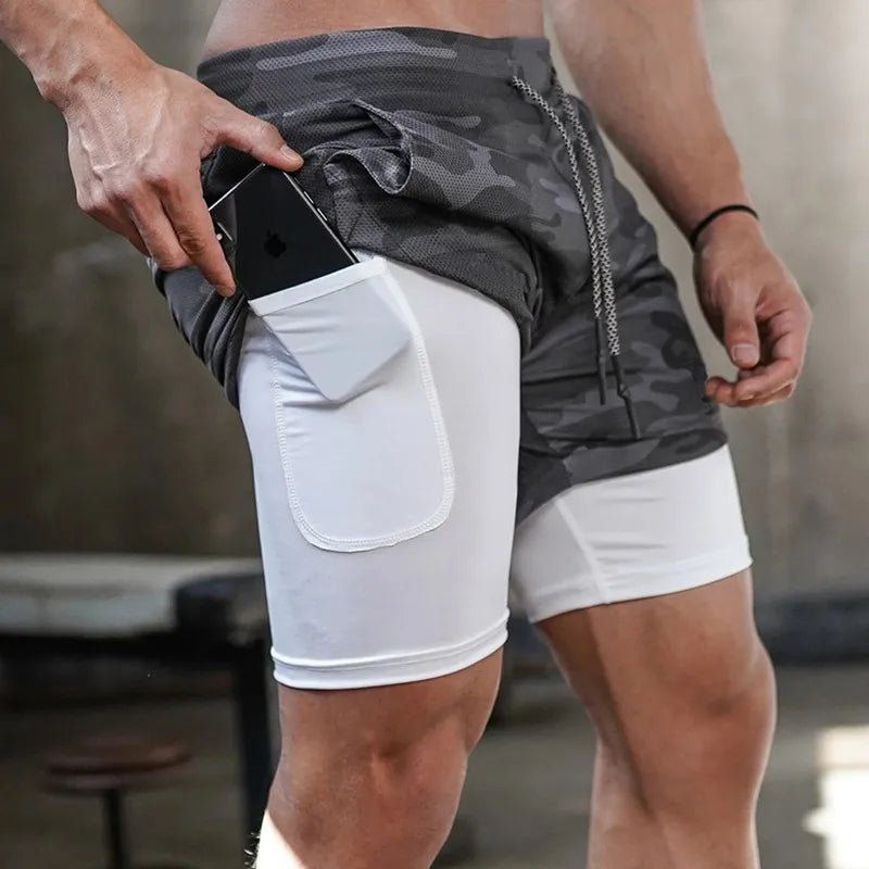 Camo Running Men Shorts Gym - beunik