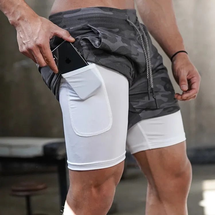 Camo Running Men Shorts Gym - beunik