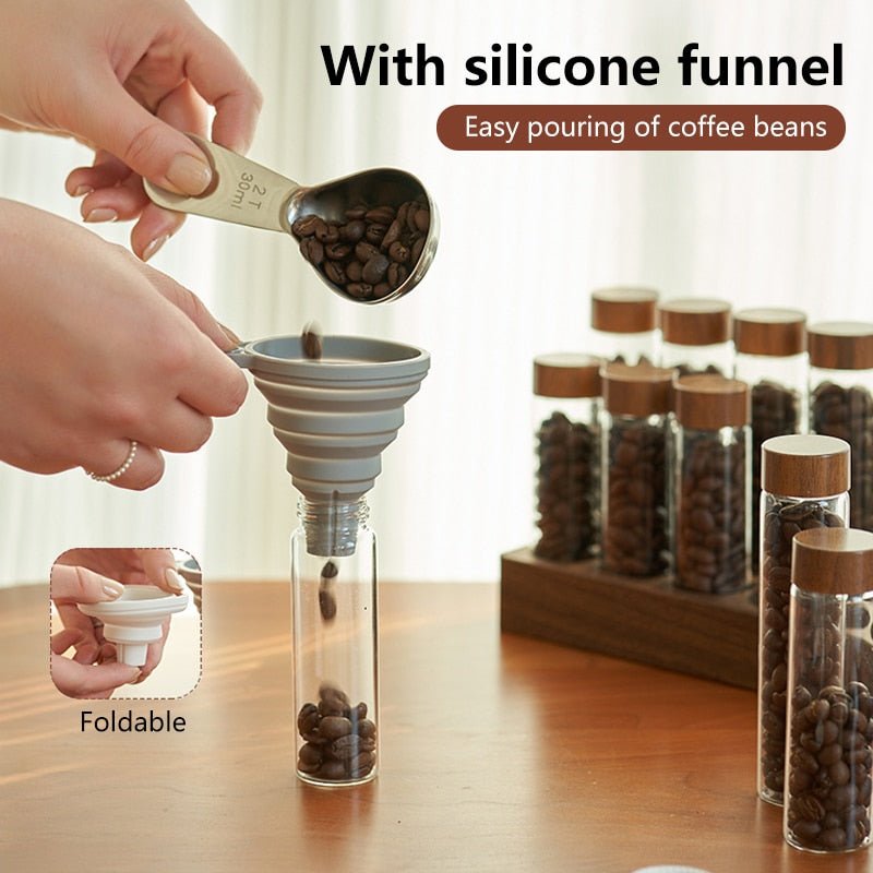 Coffee Beans Storage Container Display Rack - beunik