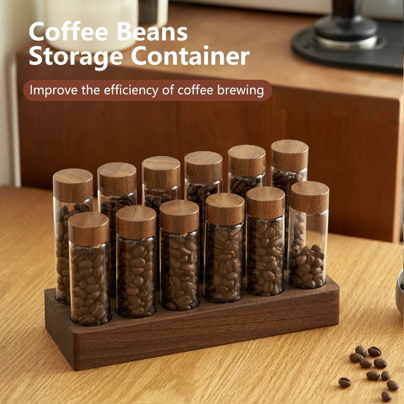 Coffee Beans Storage Container Display Rack - beunik