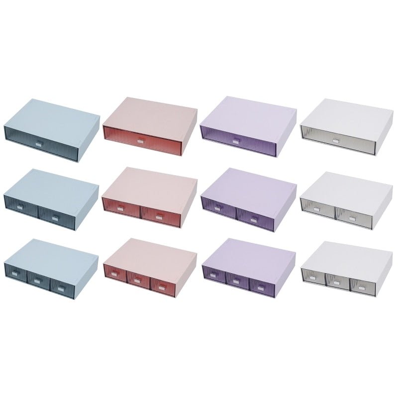 Combination Desktop Drawer Cosmetic Storage Box - beunik