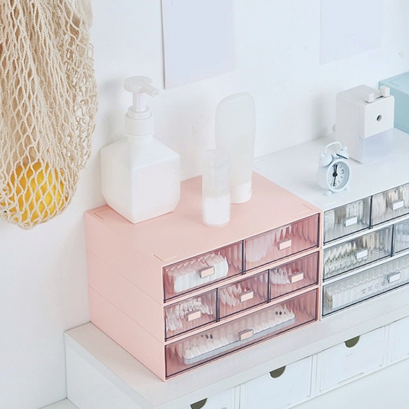 Combination Desktop Drawer Cosmetic Storage Box - beunik