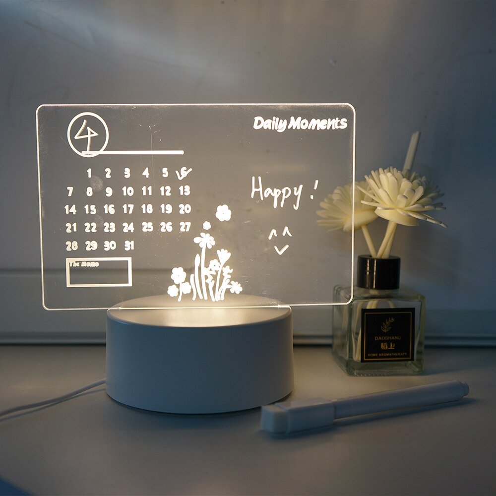 Creative LED Note Board Night Light - beunik