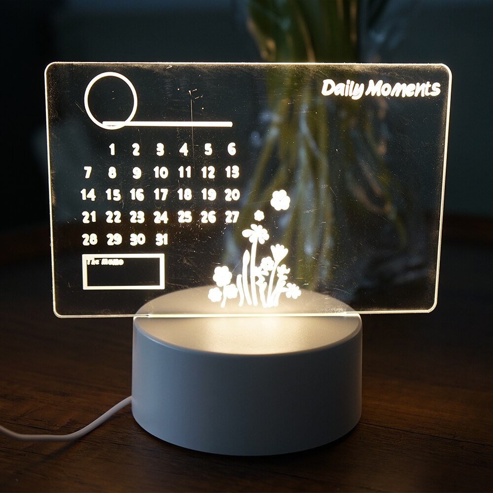 Creative LED Note Board Night Light - beunik