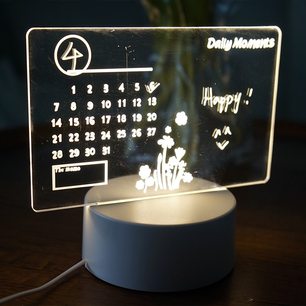 Creative LED Note Board Night Light