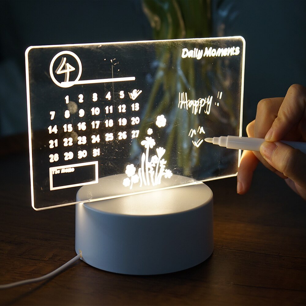 Creative LED Note Board Night Light - beunik