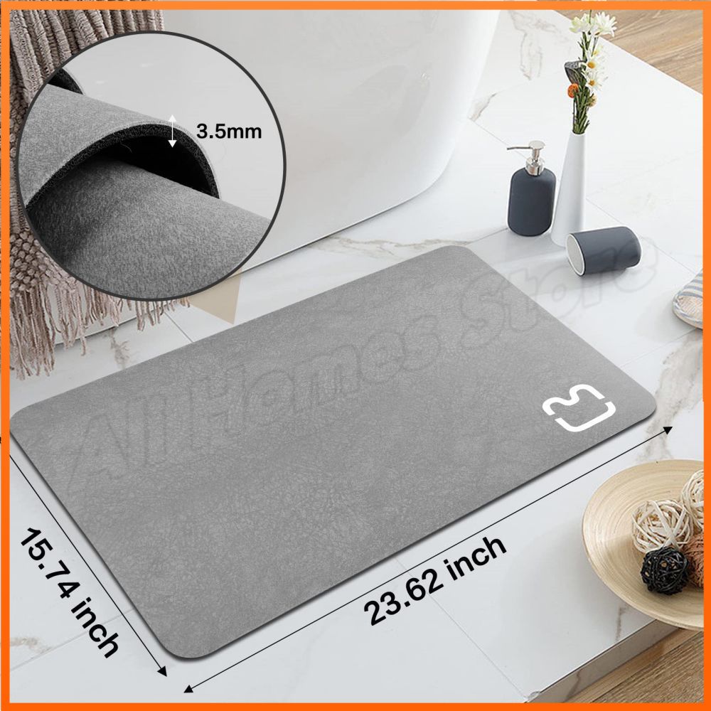 Diatomite Bathroom Bath Mat - beunik