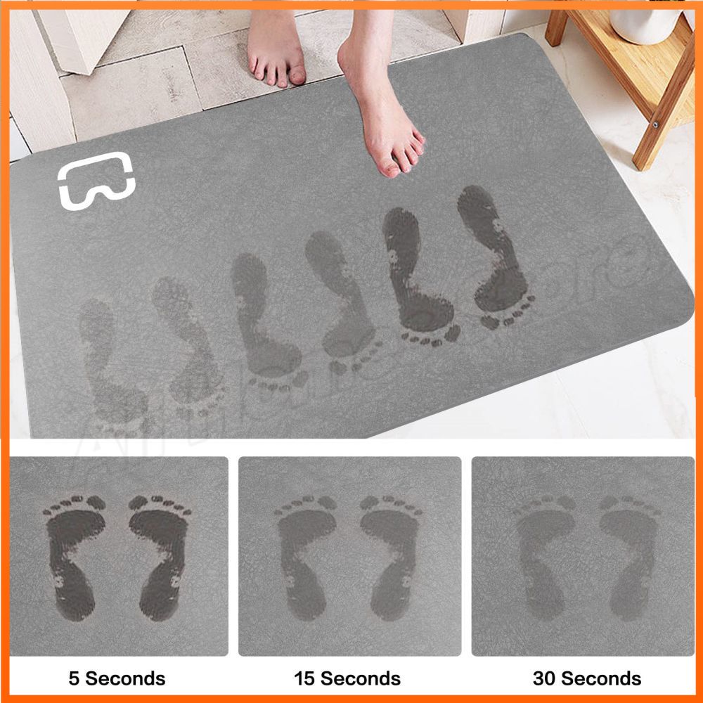 Diatomite Bathroom Bath Mat - beunik