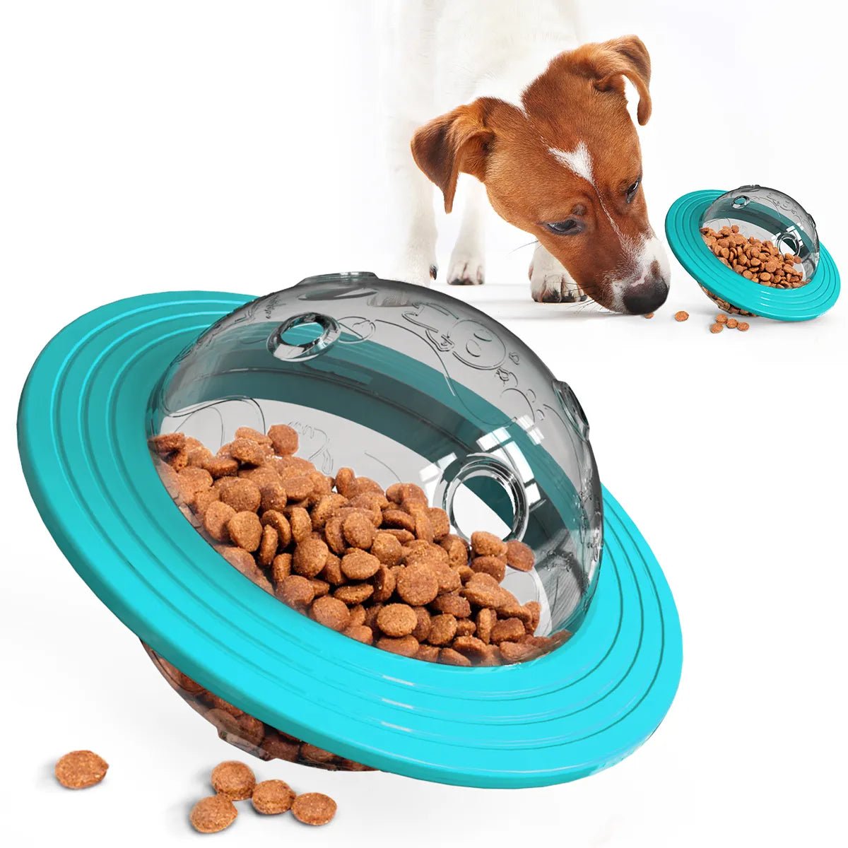 Dog Dispensing Planet Treat Toy - beunik