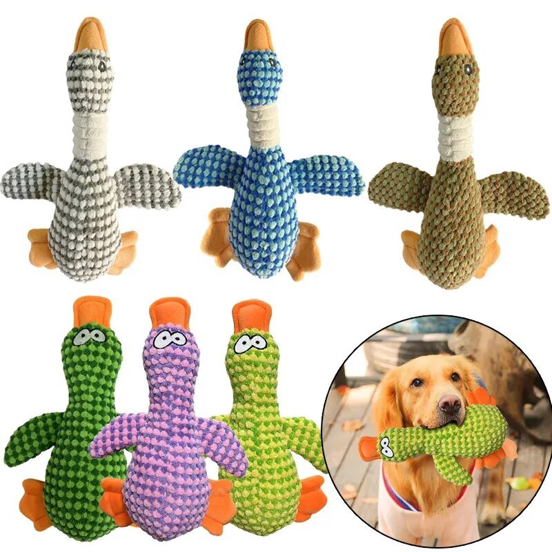 Dog Plush Toys Pet Duck Squeak Toy - beunik