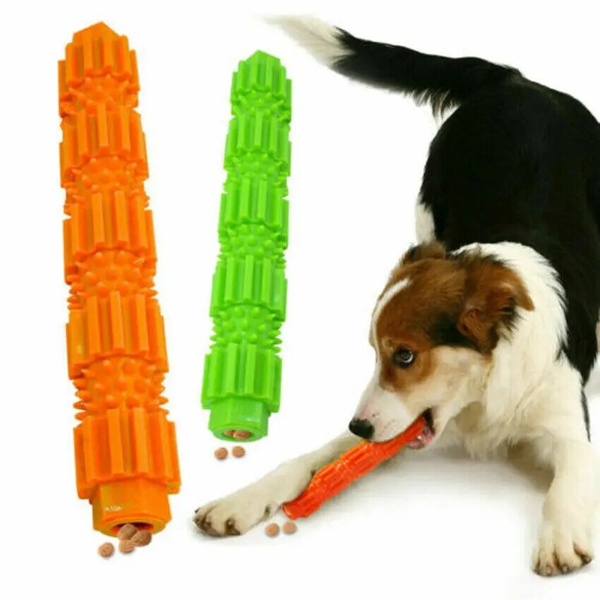 Dog Squeaking Chew Toy for Aggressive Chewers Treat Dispensing Rubber - beunik