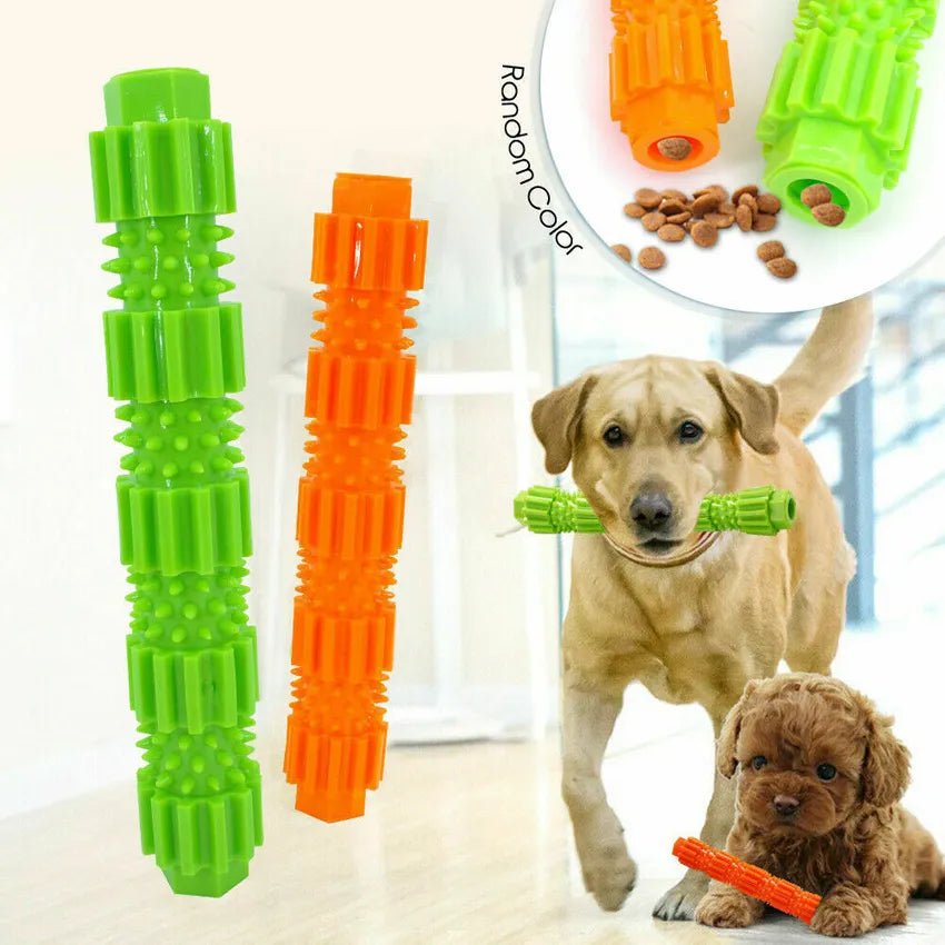 Dog Squeaking Chew Toy for Aggressive Chewers Treat Dispensing Rubber - beunik