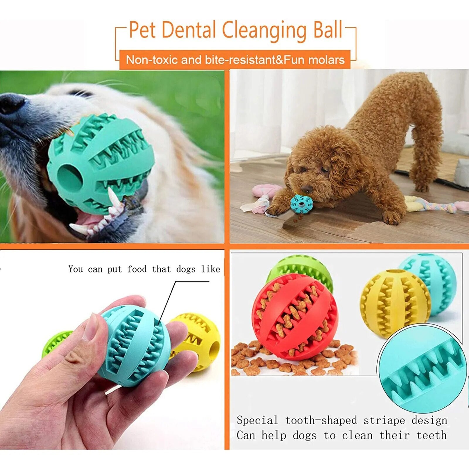 Dog Teething Treat Toys Durable Ball - beunik