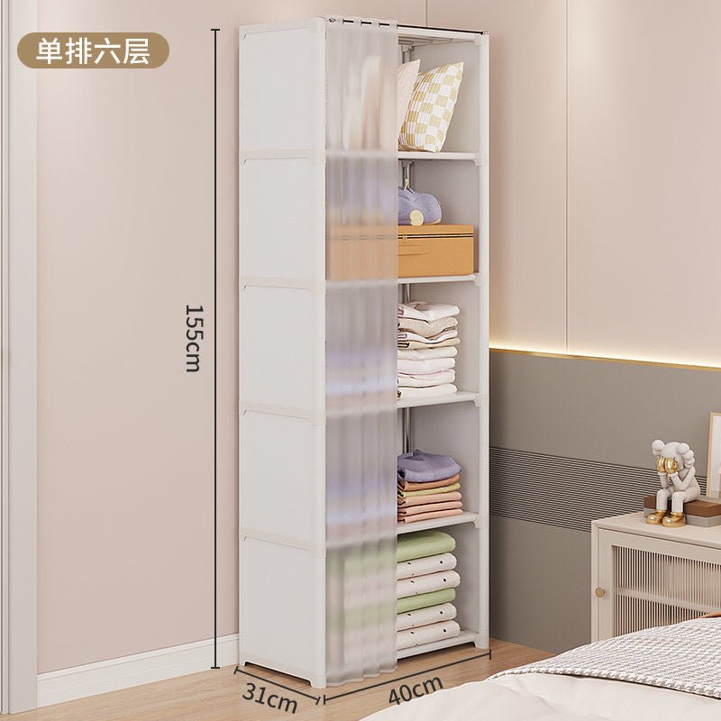 Dustproof Wardrobe Household Bedroom Multipurpose Storage Rack - beunik