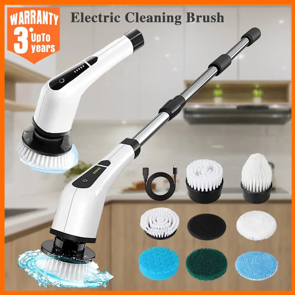 Electric Cleaning Brush USB Electric Spin Cleaning Scrubber - beunik