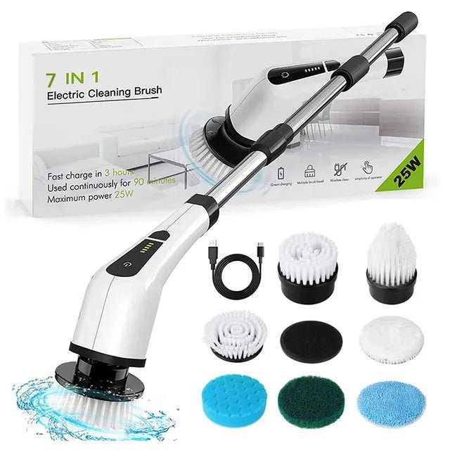 Electric Cleaning Brush USB Electric Spin Cleaning Scrubber - beunik