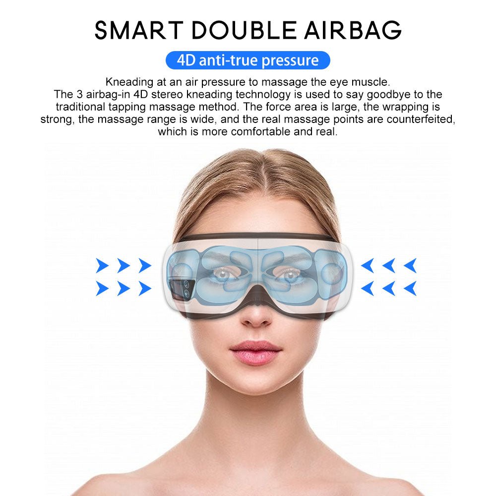 Eye Massager 6D Smart Airbag Vibration Eye Care - beunik