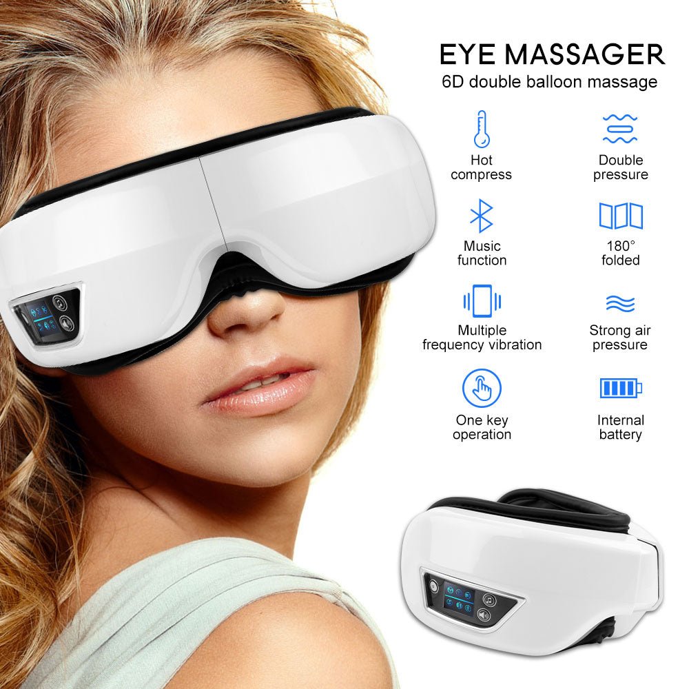 Eye Massager 6D Smart Airbag Vibration Eye Care - beunik