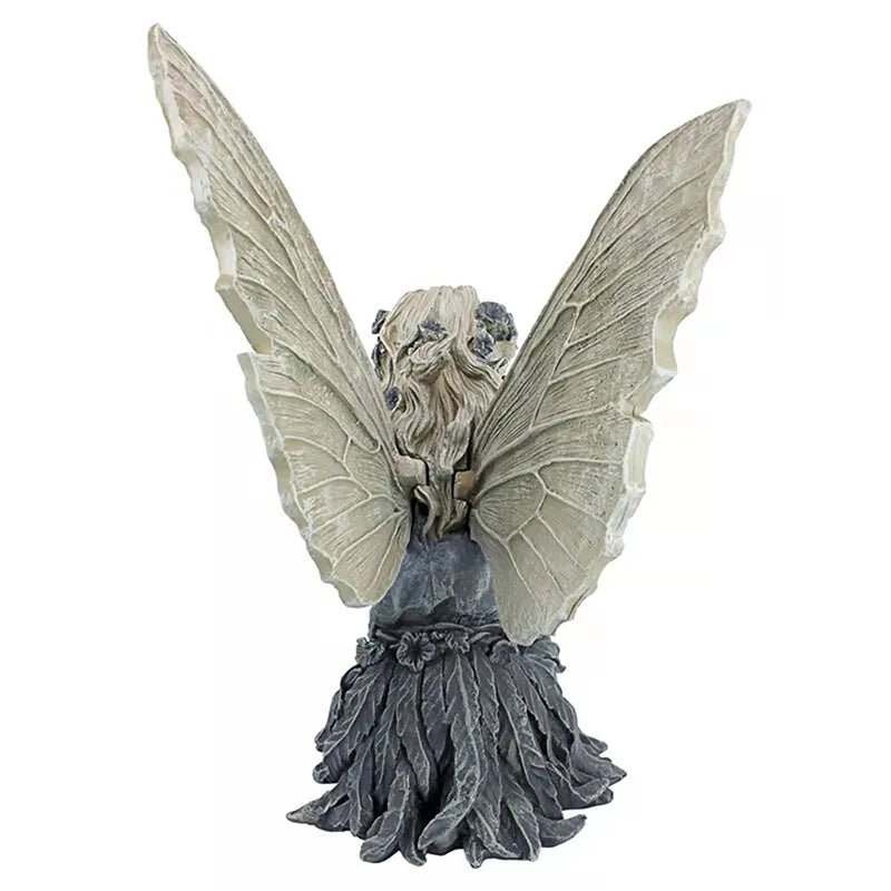Fairy Statue Resin Jewelry Garden Decoration Angel Girl - beunik