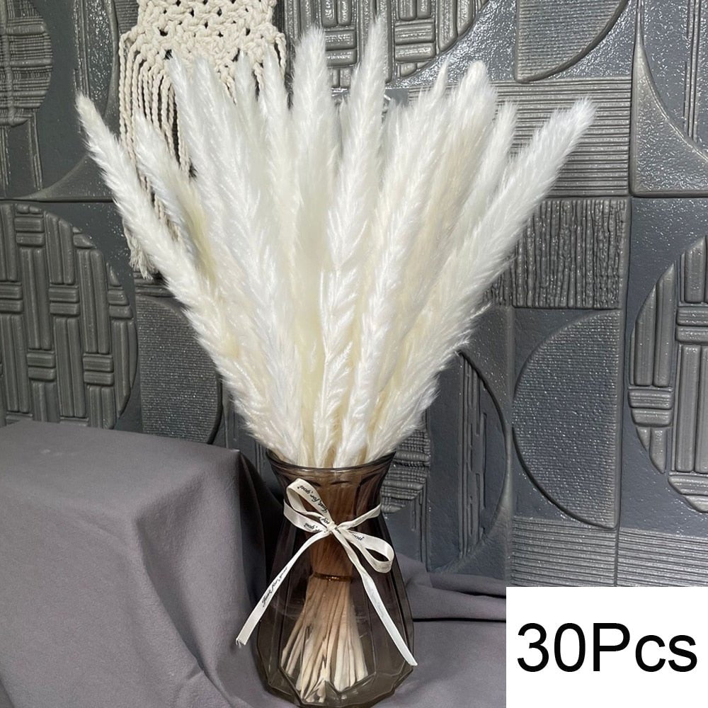 Fluffy Pampas Dried Flowers Bouquet Decorations - beunik