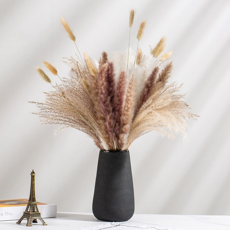 Fluffy Pampas Dried Flowers Bouquet Decorations - beunik