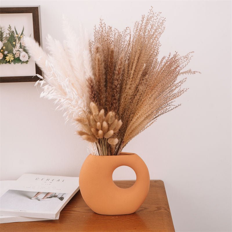 Fluffy Pampas Dried Flowers Bouquet Decorations - beunik