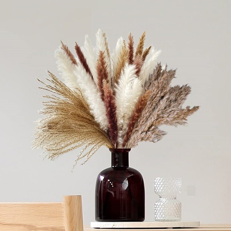 Fluffy Pampas Dried Flowers Bouquet Decorations - beunik