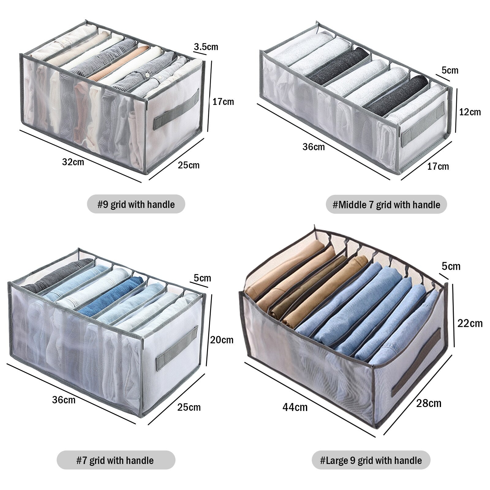 Foldable Closet Organizer Drawer Divider Organizer - beunik