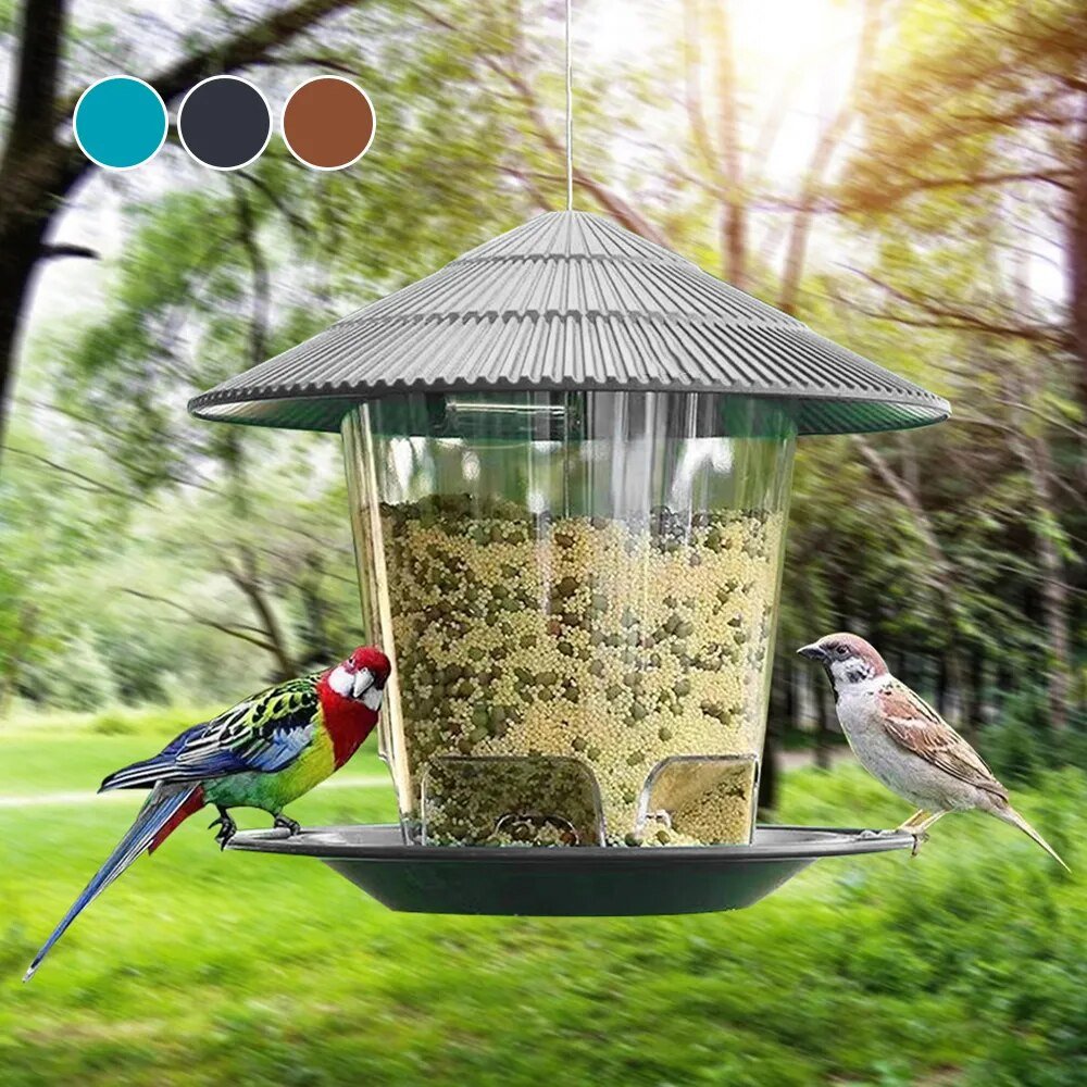 Garden Plastic Bird Feeder Hanging Peanut Nut Feeding Station - beunik