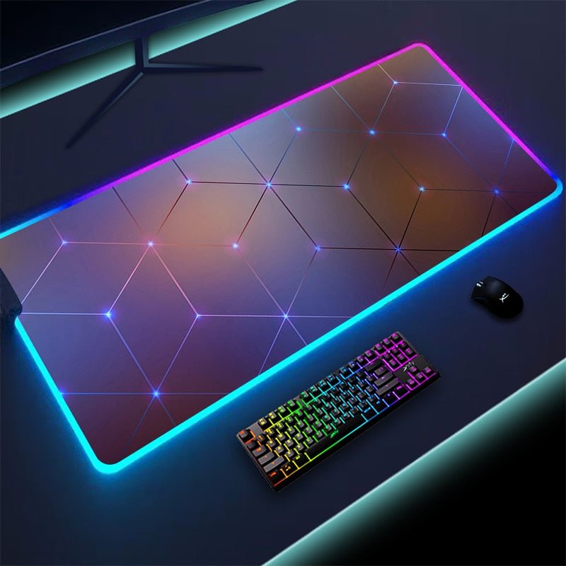 Geometric Large RGB Mouse/Gaming Pad - beunik