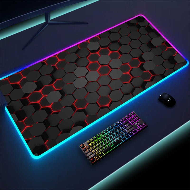 Geometric Large RGB Mouse/Gaming Pad - beunik