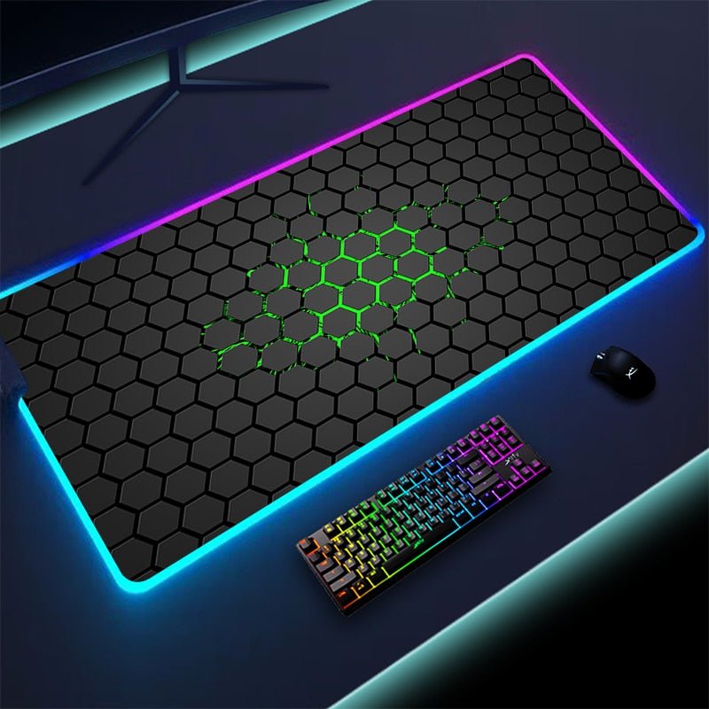 Geometric Large RGB Mouse/Gaming Pad - beunik