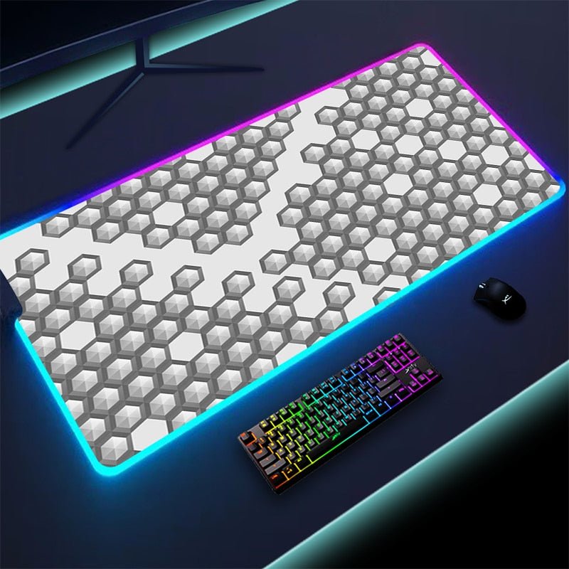 Geometric Large RGB Mouse/Gaming Pad - beunik