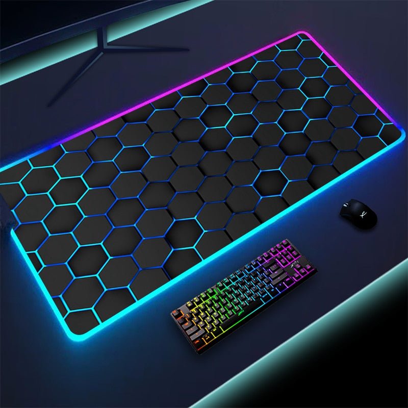 Geometric Large RGB Mouse/Gaming Pad - beunik