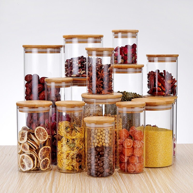 Glass Storage Kitchen Jars - beunik