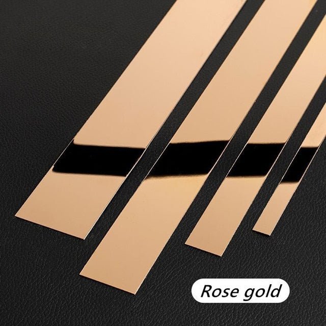 Gold Wall Sticker Stainless Steel Flat Rolls - beunik