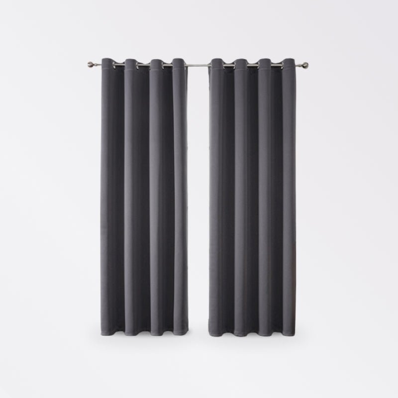 Grommet Solid Blackout Curtains for Bedroom - beunik