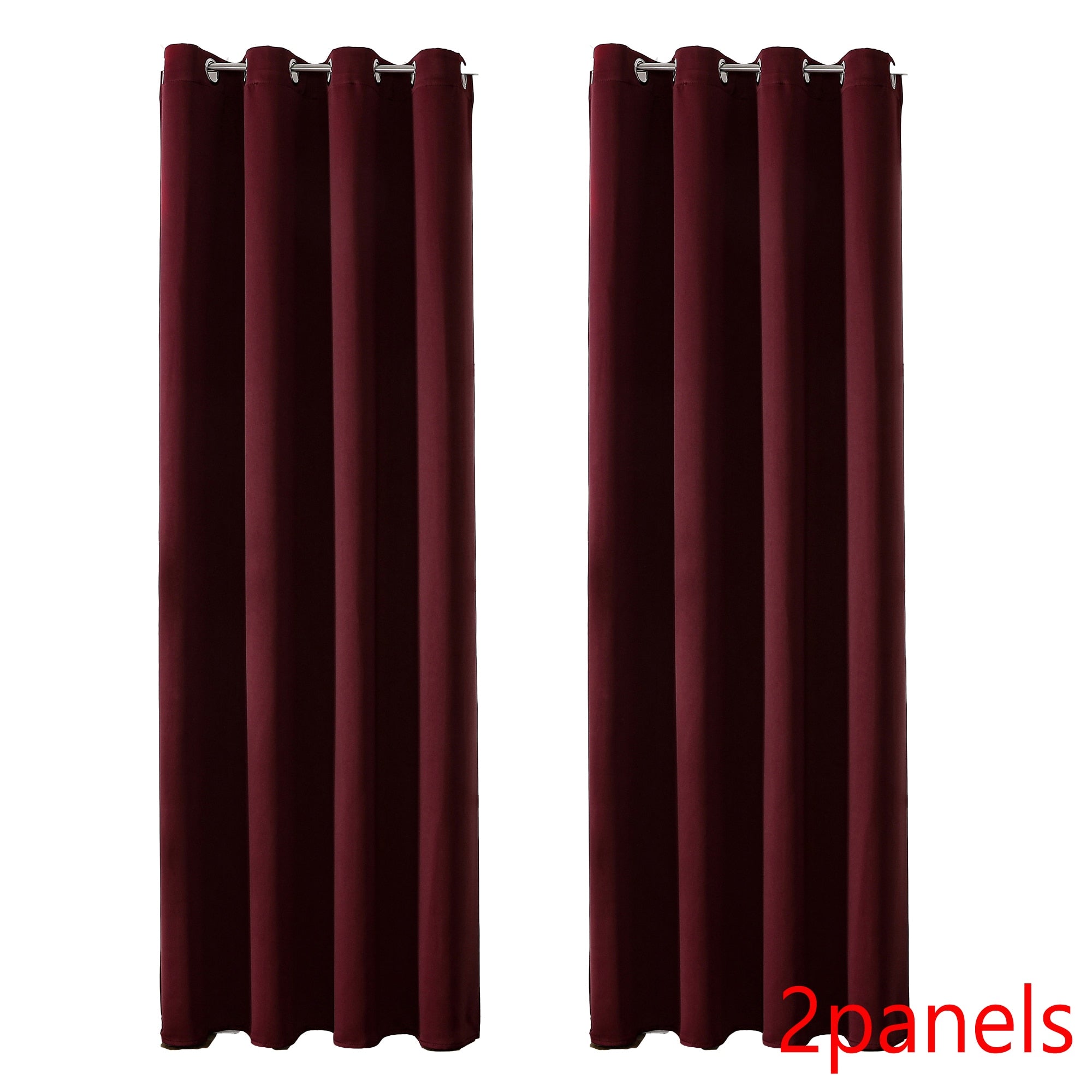 Grommet Solid Blackout Curtains for Bedroom - beunik