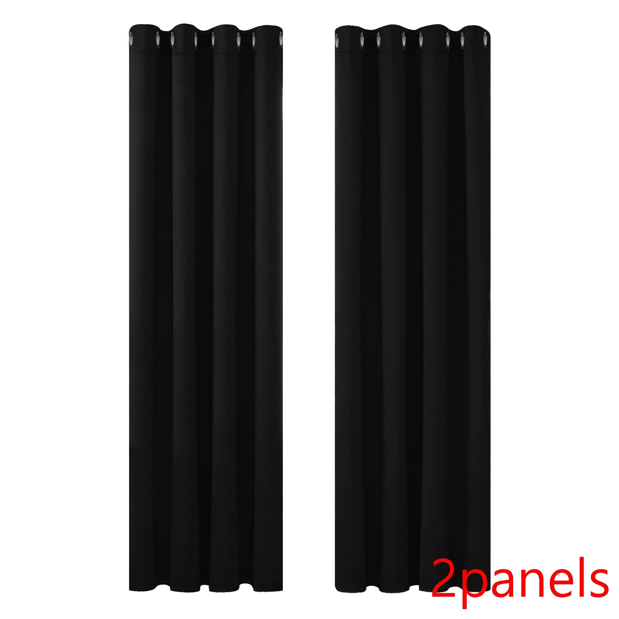 Grommet Solid Blackout Curtains for Bedroom - beunik