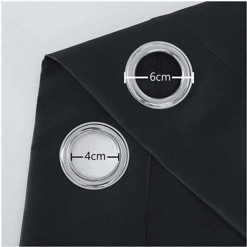 Grommet Solid Blackout Curtains for Bedroom - beunik