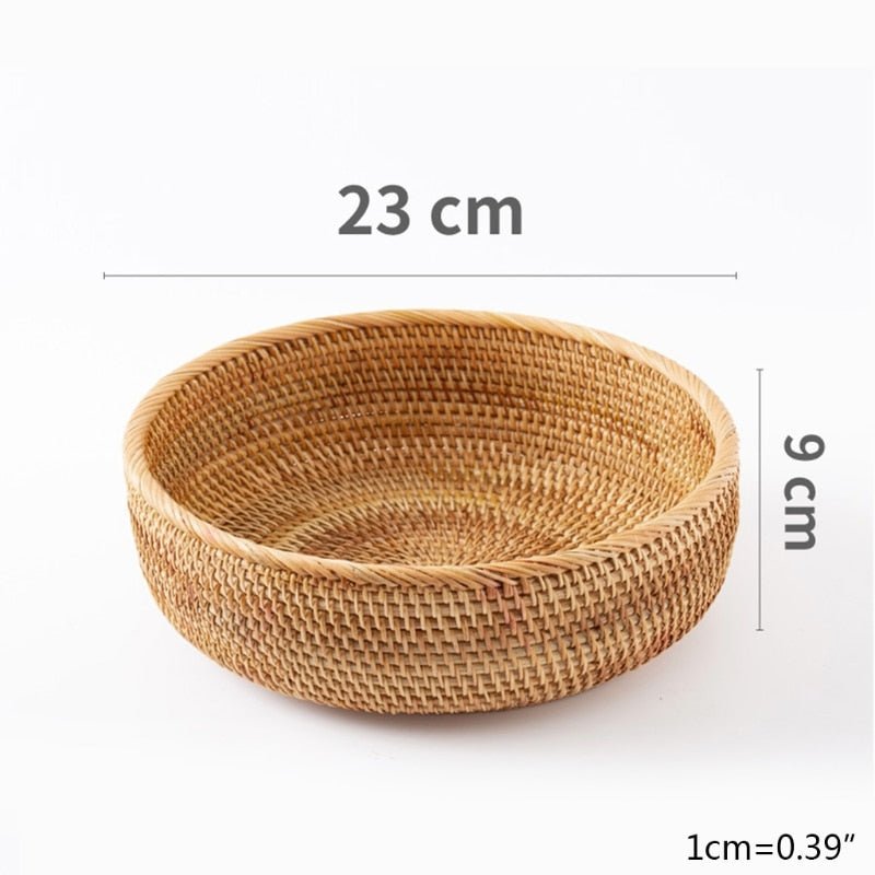 Handwoven Rectangular Rattan Wicker Storage Box - beunik