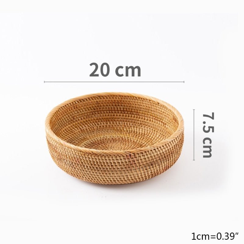 Handwoven Rectangular Rattan Wicker Storage Box - beunik