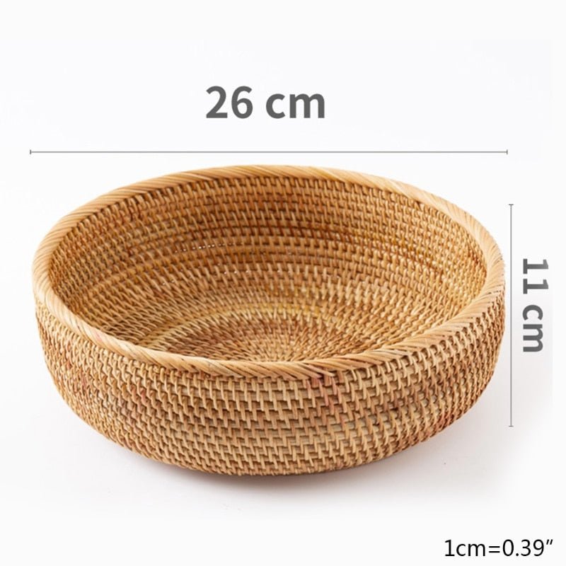 Handwoven Rectangular Rattan Wicker Storage Box - beunik