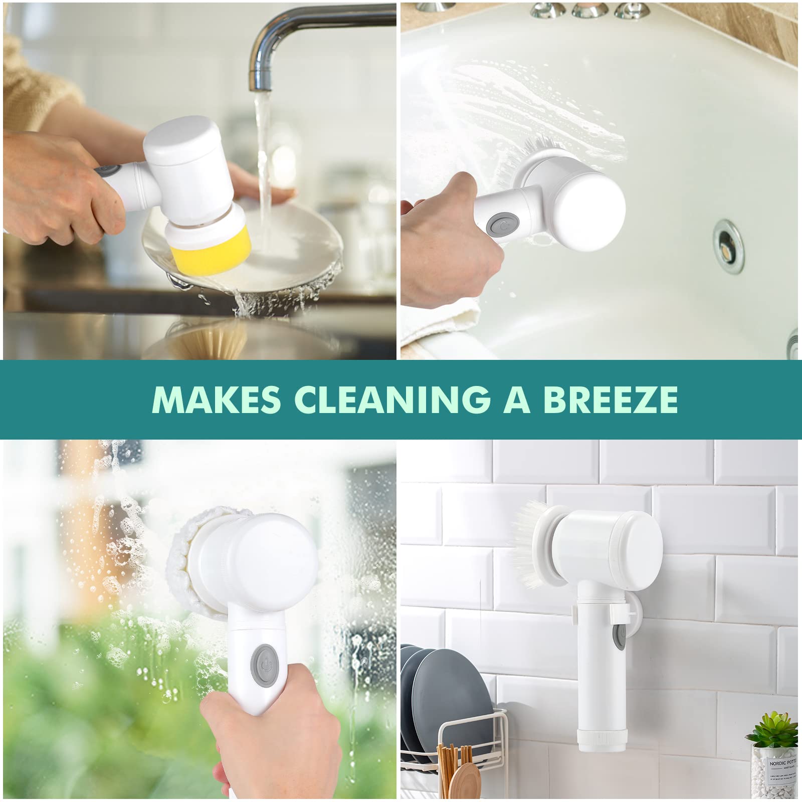 Home Wireless Electric Cleaning Brush - beunik