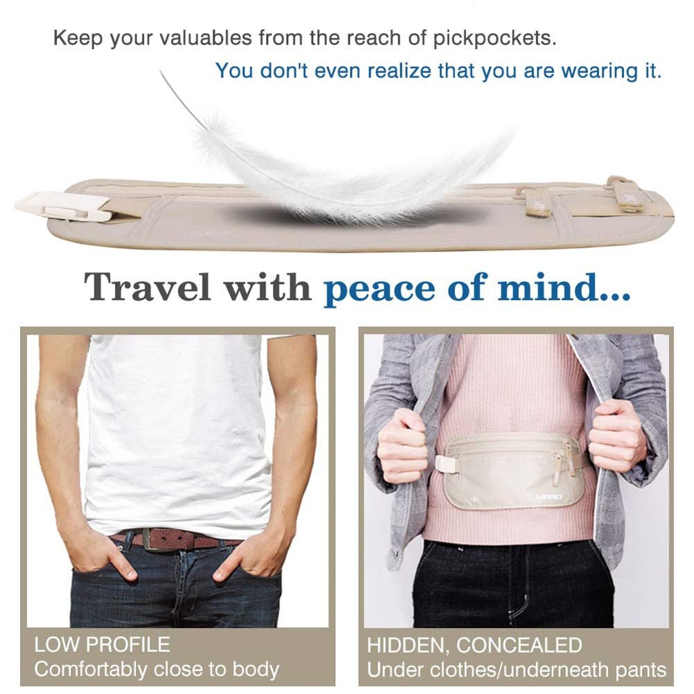 Invisible Travel Waist Pouch - beunik