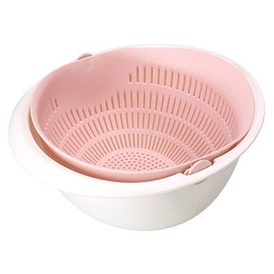 Kitchen Rotatable Double Drain Basket - beunik